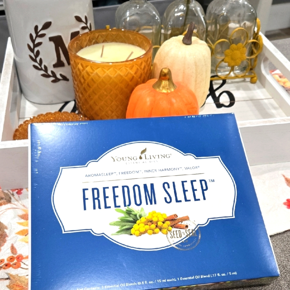 2 Sets Of Young Living Freedom Sleep Oil in Blue‎ Packaging